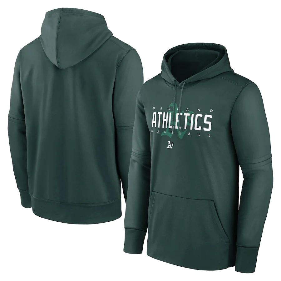 Men 2023 MLB Oakland Athletics green Sweatshirt style 2
